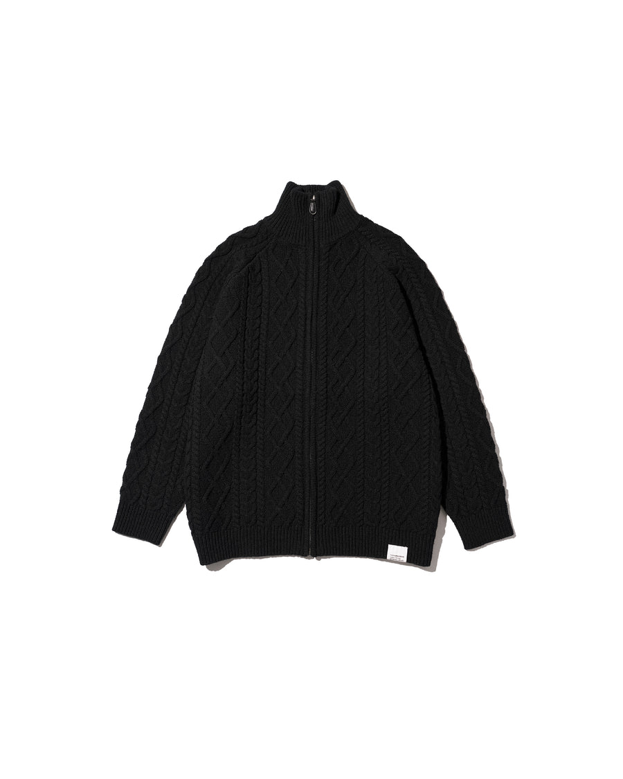 SHETLAND WOOL x SOLOTEX® TECH FISHERMAN ZIP-UP