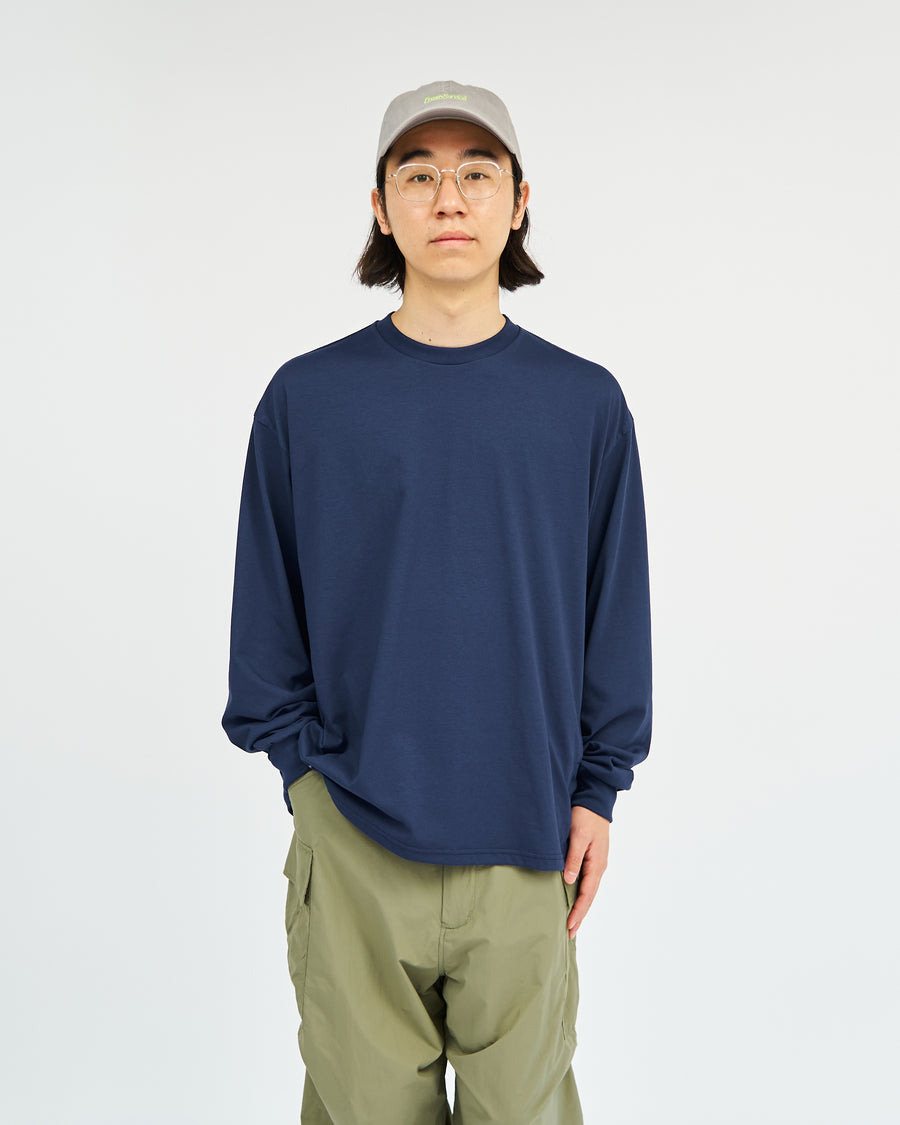 DRY JERSEY L/S CREW NECK TEE