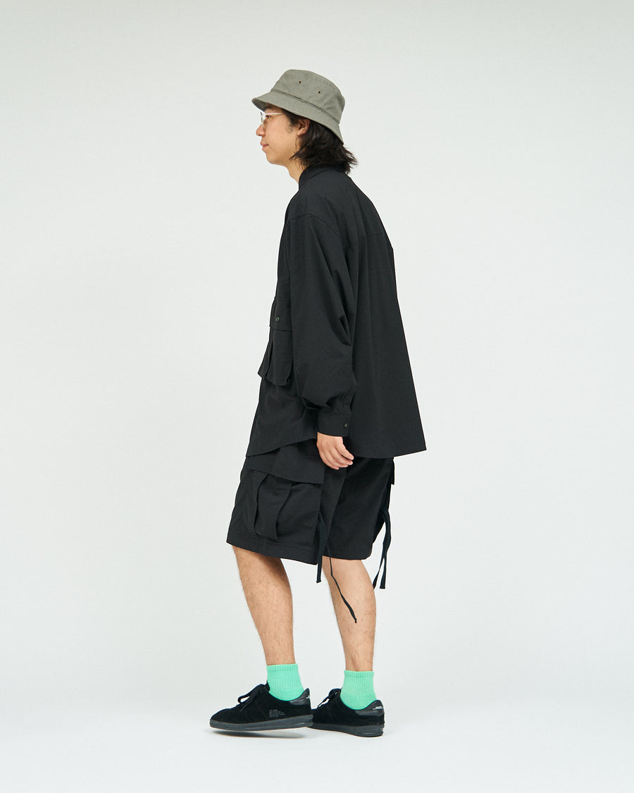 MICRO TYPEWRITER FLAP POCKET L/S SHIRT
