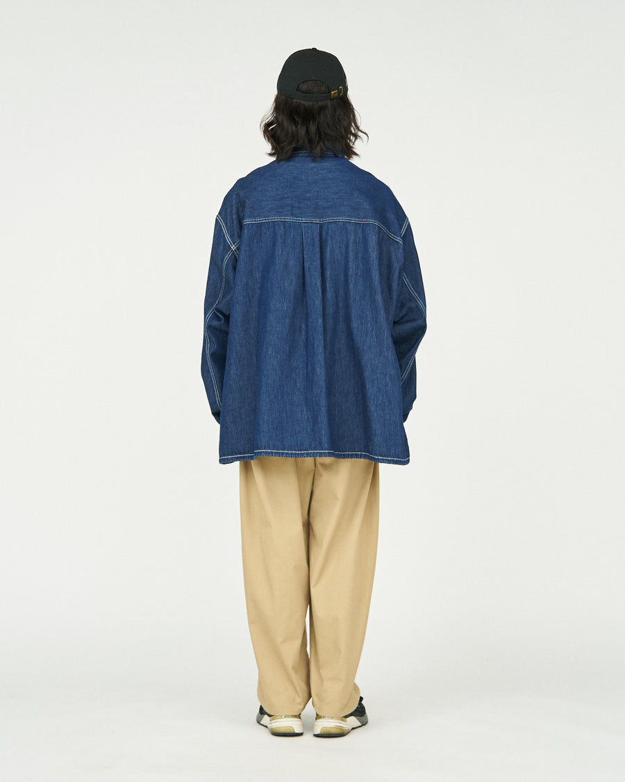DENIM PULLOVER SHIRT(ONE WASH)
