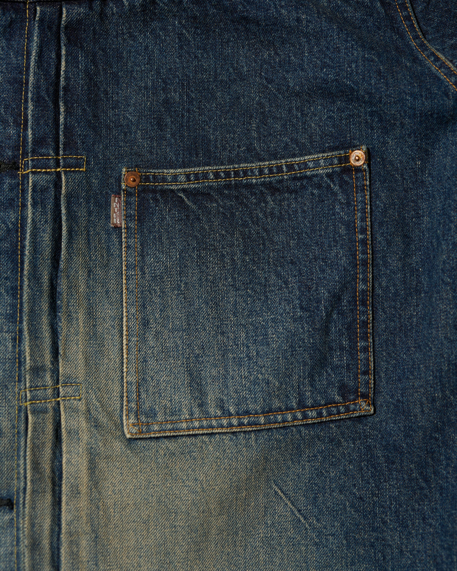 CLASSIC HEAVY KIBATA SHUTTLE HYPER BIG WWII ”1ST” DENIM JACKET
