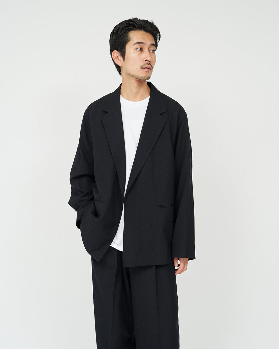 Wool Gabardine Cardigan Jacket FS