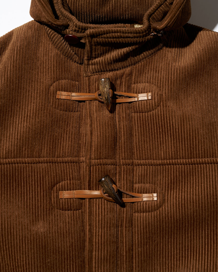 SHERPA CORDUROY DUFFLE COAT
