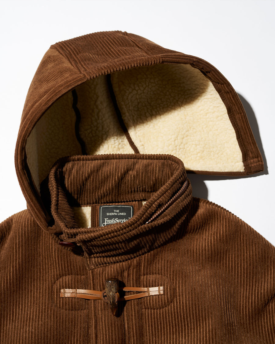 SHERPA CORDUROY DUFFLE COAT