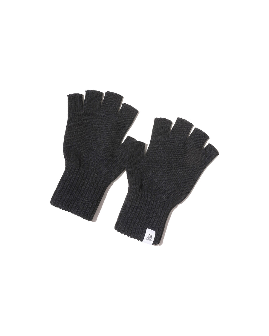THERMAL RIB KNIT FINGERLESS GLOVES